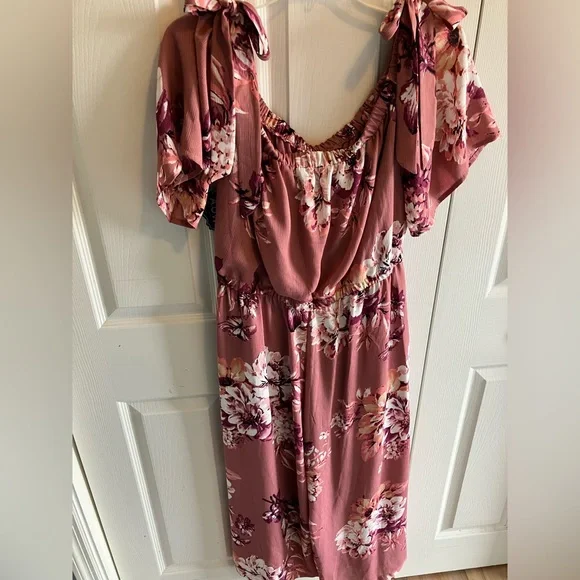 AUW Jumpsuit size 12 Large L NWT floral flowy boho New - Picture 11 of 16